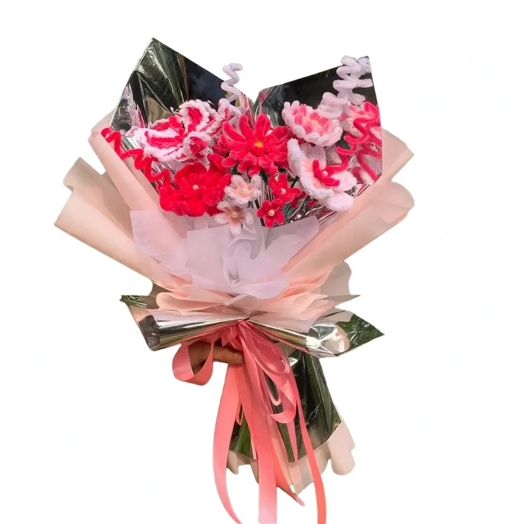 Whimsical Chenille Artisan Bouquet